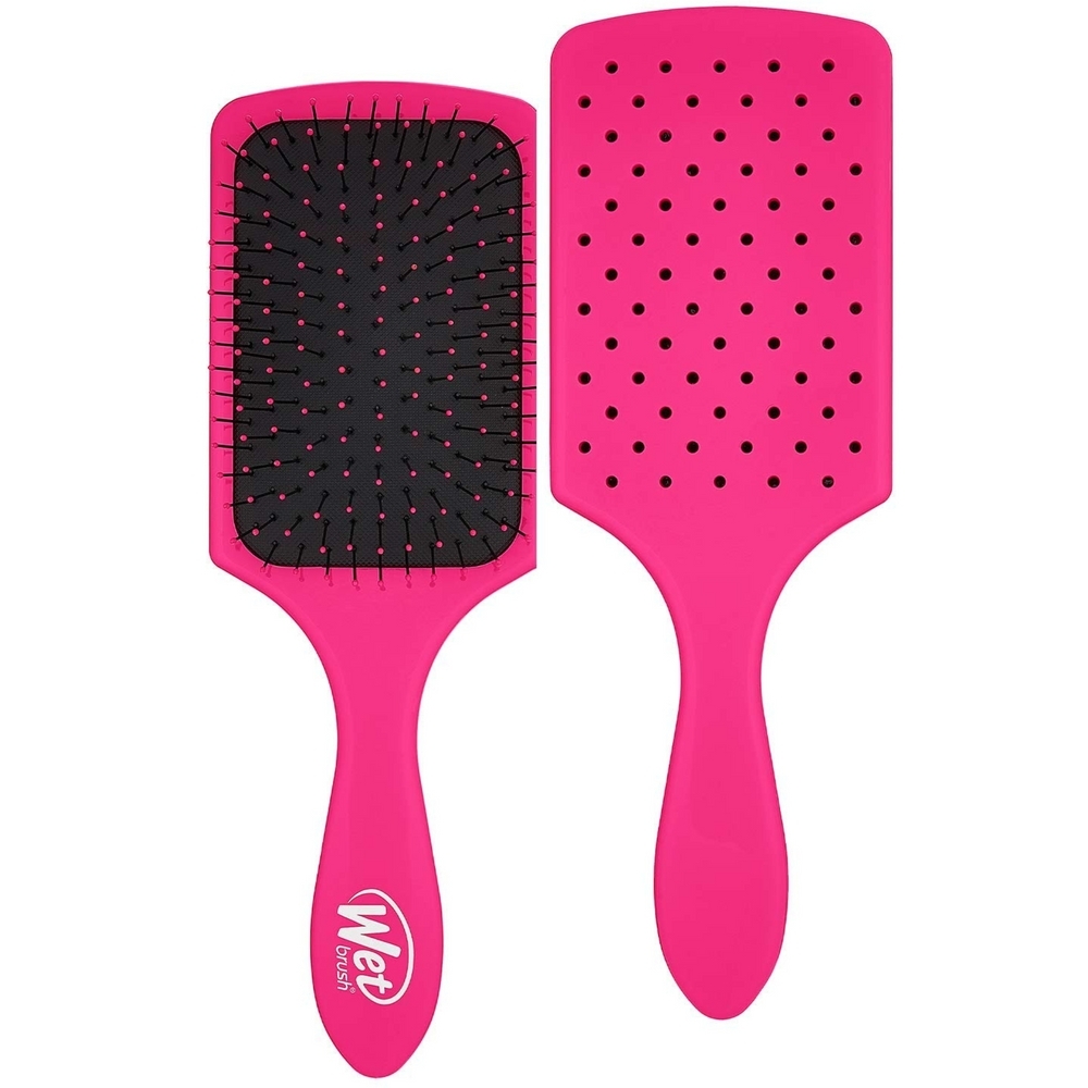 Wet Brush Paddle Hair Brush Fushia, Custom Care Detangler For Women's Thick Hair